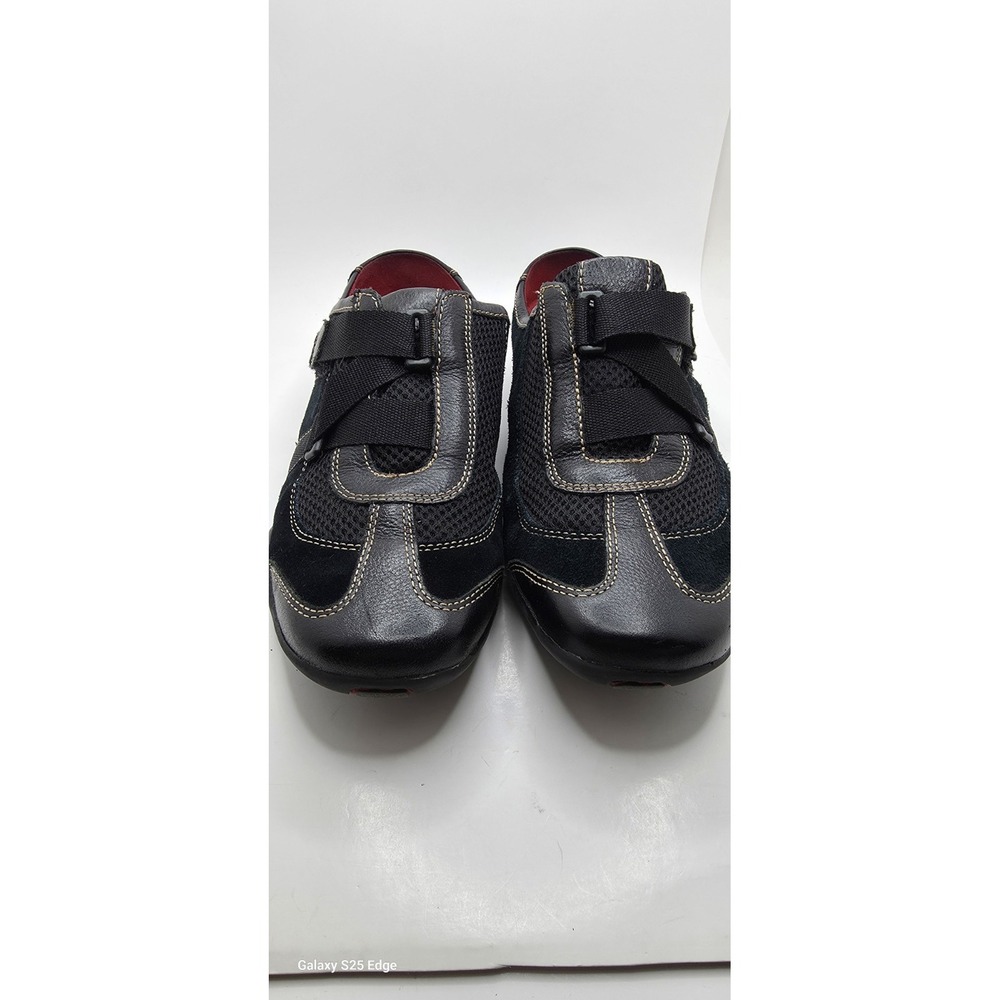Naturalizer Cruisers Black Leather Suede Shoes Women's Size 8